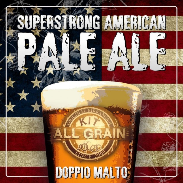 Kit Birra all grain Superstrong American Pale Ale(APA) per 18 litri-Doppio Malto