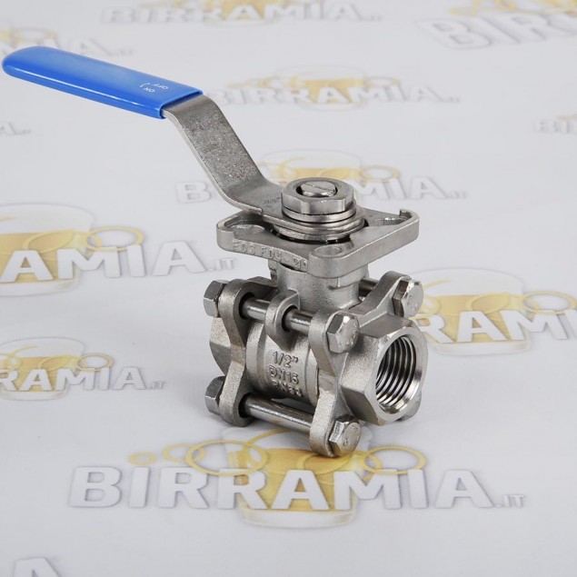Rubinetto a sfera inox smontabile 1/2 pollice