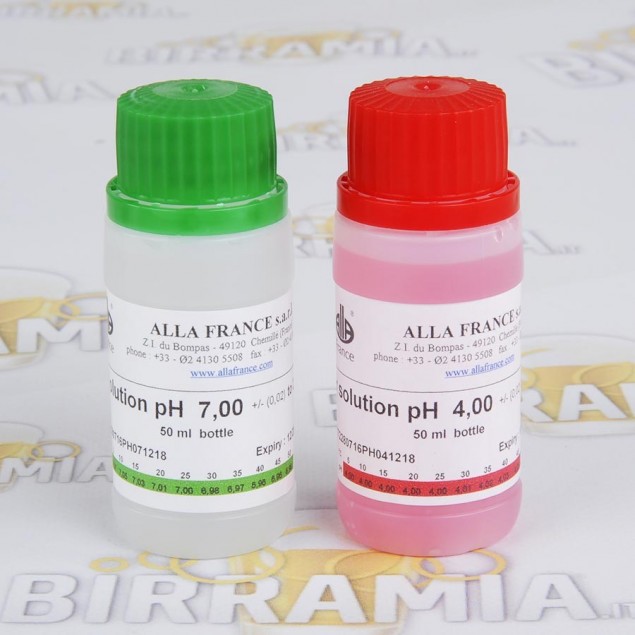 Soluzioni campione per taratura tester pH - 2 flaconi