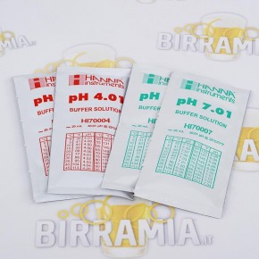 Soluzioni campione per taratura tester pH (busta da 2+2)
