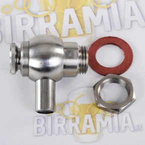 Rubinetto con beccuccio rotante in acciaio inox