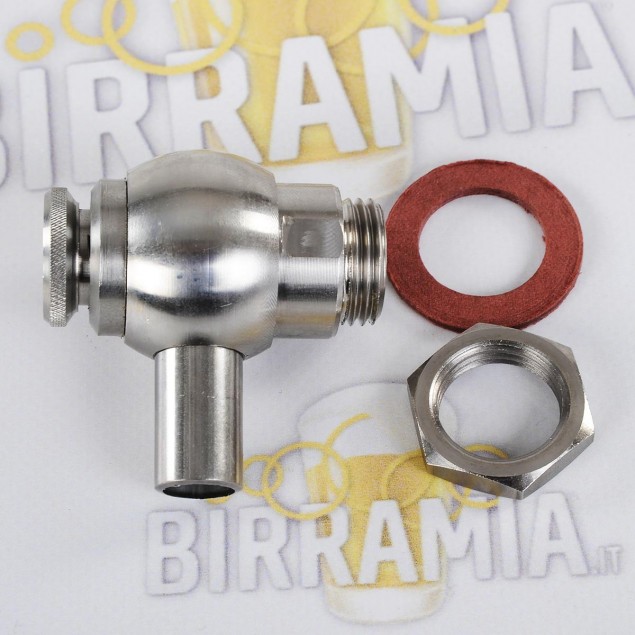 Rubinetto con beccuccio rotante in acciaio inox