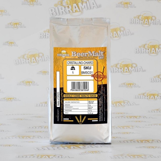 Estratto di malto Beermalt Dry Cristallino Chiaro 1 kg