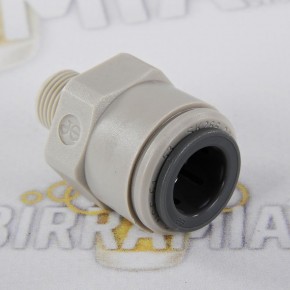Raccordo terminale dritto filettato NPTF 3/8\"x1/8\"