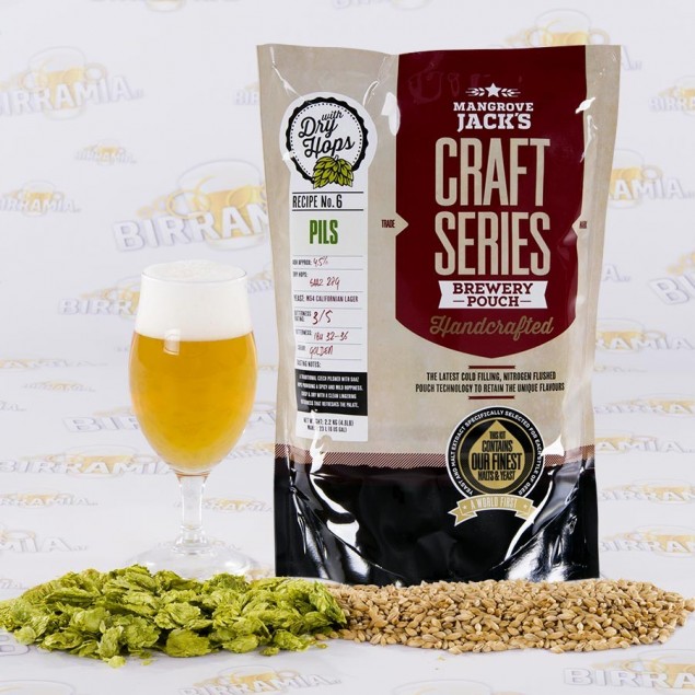 Malto Pils con dry hopping - Mangrove Jack's - 2,2 Kg