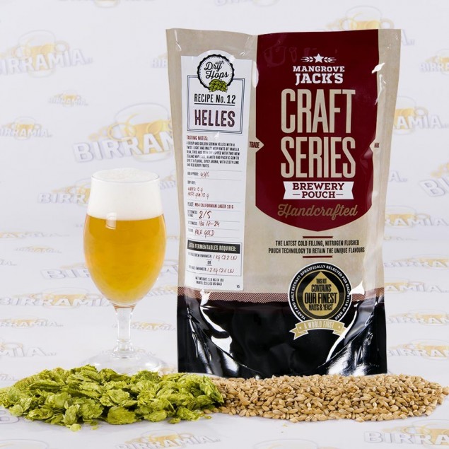Malto Helles Lager con Dry Hopping - Mangrove Jack's - 1,8 kg