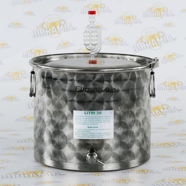  Fermentatore Inox 30 litri