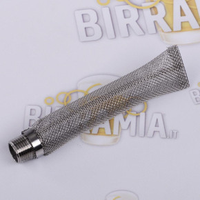 Filtro bazooka grande in acciaio inox 1/2 pollice