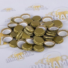 Tappi a corona ORO diametro 26 mm - conf. da 100 pezzi
