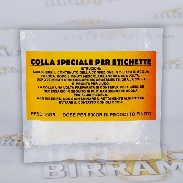 Colla speciale per etichette - dose per 500 g