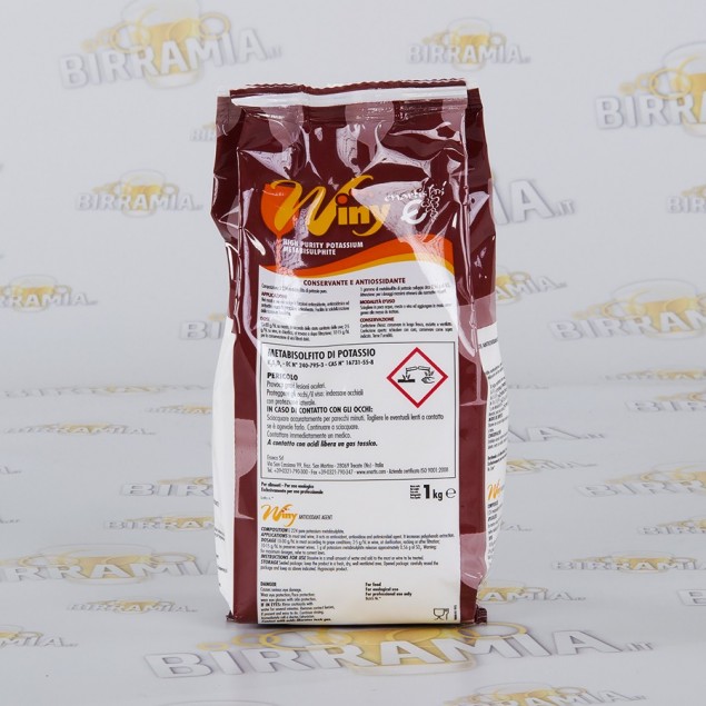 Confezione metabisolfito da 1 kg