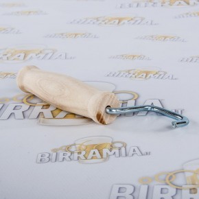 Tiragabbiette manuale con manico in legno