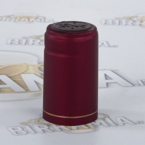 Capsule termoretraibili rosse satinate (100 pezzi)