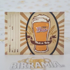 Etichette adesive per bottiglie Birramia \"Vintage\" -...