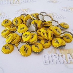 Tappi a corona diam. 26 mm con logo Birramia - conf. da...
