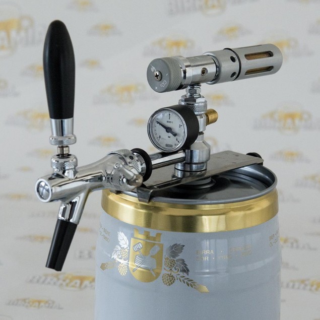Kit di spillatura in acciaio inox per fustini da 5 lt
